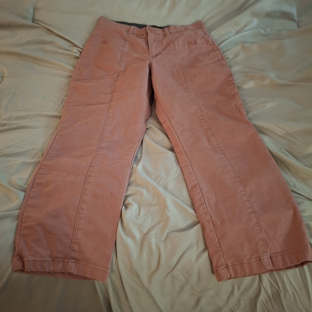 Lee Women's Cargo Pants in Light Peach - Picture 3 of 9